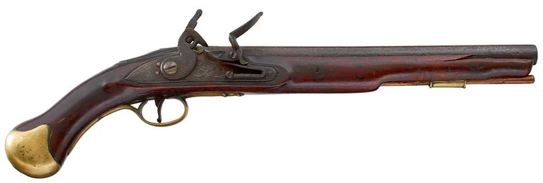 A .600 CALIBRE FLINTLOCK LONG SEA SERVICE PISTOL, (1 of 14)