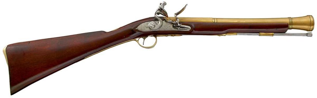 A FLINTLOCK BLUNDERBUSS BY WHEELER, (1 of 16)