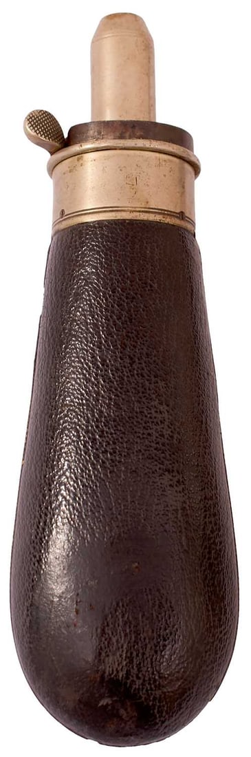 A G & J.W. HAWKSLEY GUN OR RIFLE FLASK, (1 of 6)
