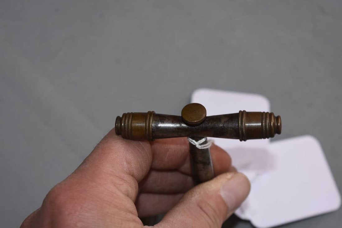 TWO PERCUSSION NIPPLE KEY TOOLS, - 2