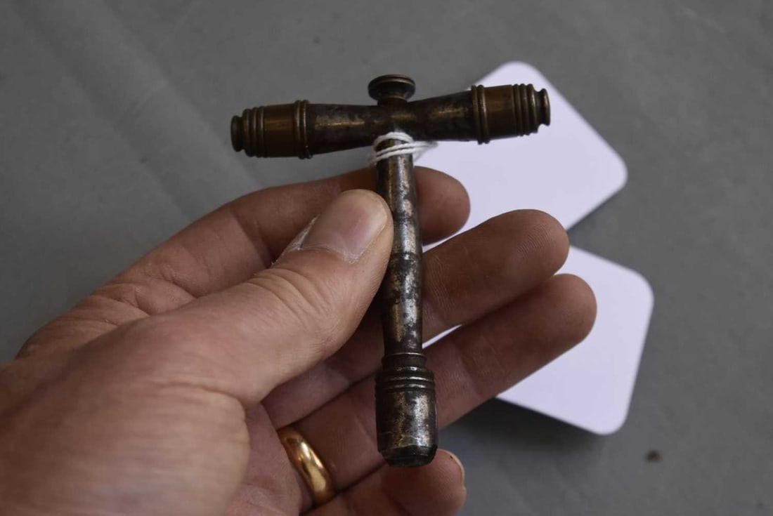 TWO PERCUSSION NIPPLE KEY TOOLS, - 4