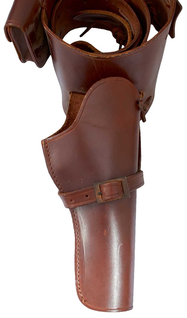 TWO AMERICAN STYLE REVOLVER HOLSTERS, (1 of 8)