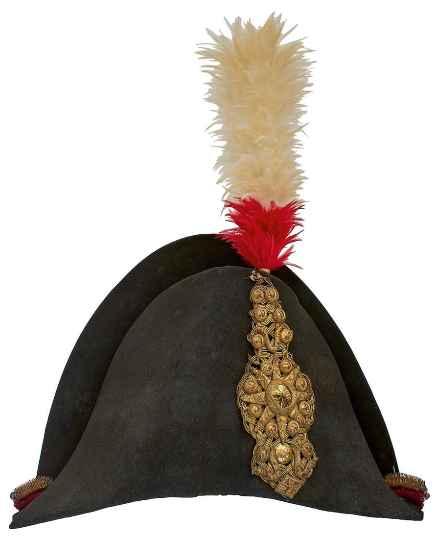THE CORUNNA GENERAL OFICER'S BI-CORN HAT OF GENERAL SIR DAVID BAIRD GCB, (1 of 12)