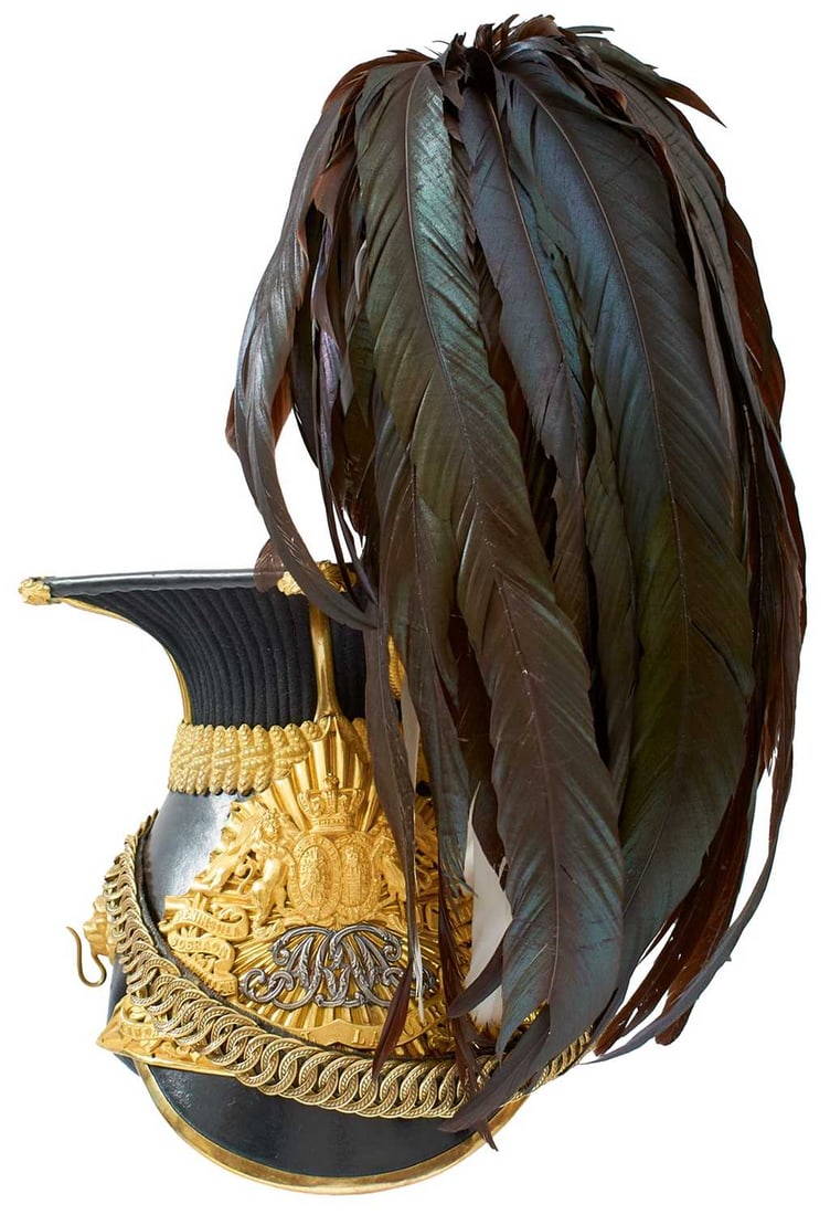A VICTORIAN 9TH (QUEEN'S ROYAL) LANCER'S OFFICER'S CAP, (1 of 12)