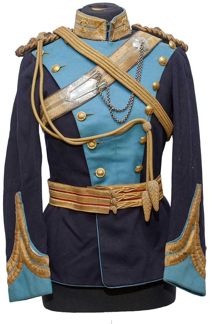 A POST 1902 OFFICER'S FULL DRESS UNIFORM ENSEMBLE OF THE 21ST (EMPRESS OF INDIA'S) LANCERS, (1 of 20)