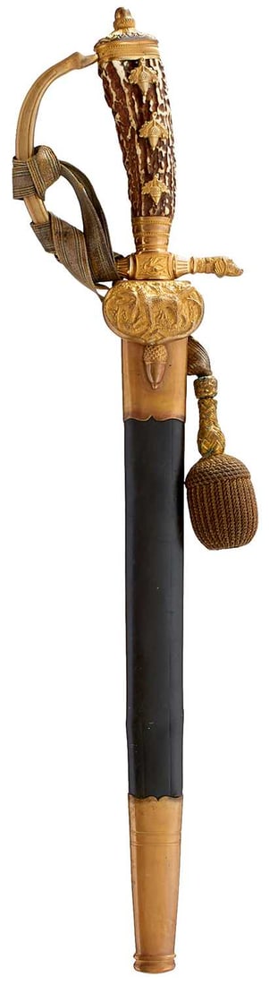 A THIRD REICH FORESTRY OFFICAL'S DAGGER, (1 of 10)