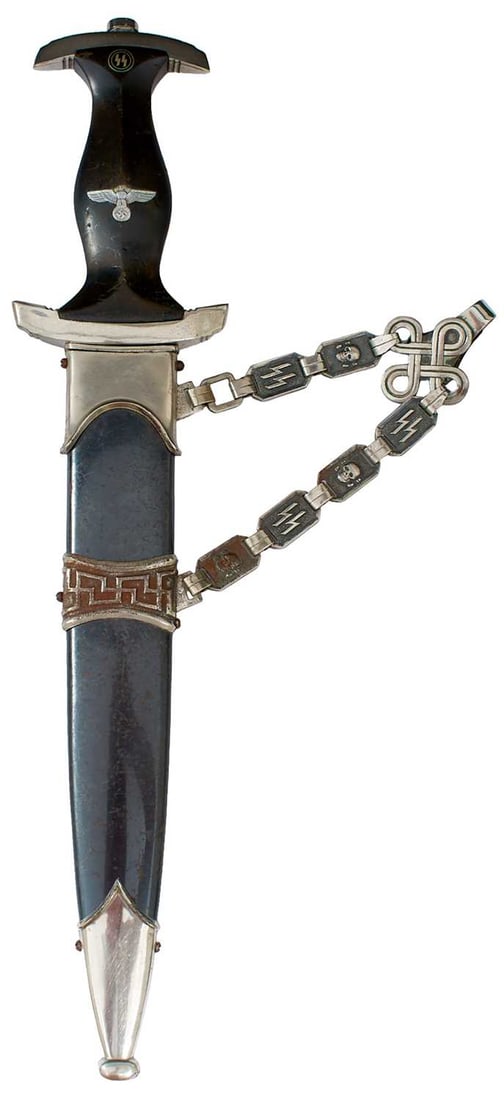 A THIRD REICH MODEL 1936 SS CHAINED DAGGER, (1 of 11)