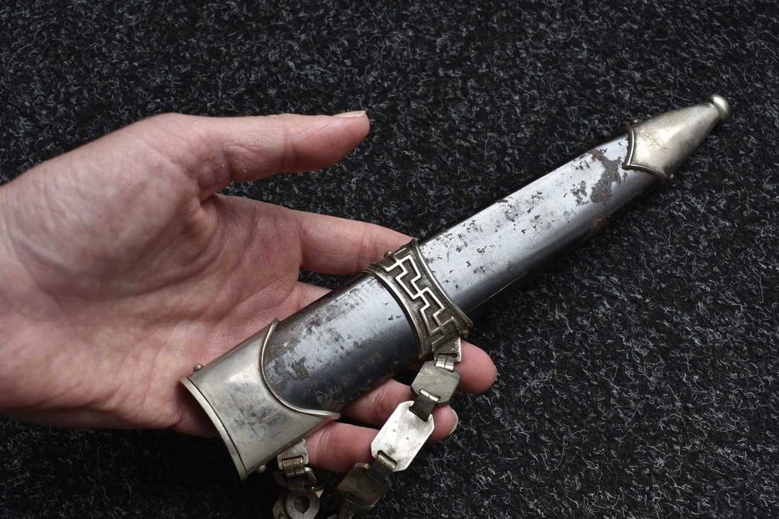 A COMPOSITE THIRD REICH MODEL 1936 SS CHAINED DAGGER, - 6