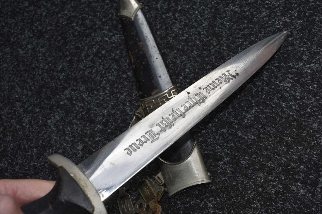 A COMPOSITE THIRD REICH MODEL 1936 SS CHAINED DAGGER, - 8