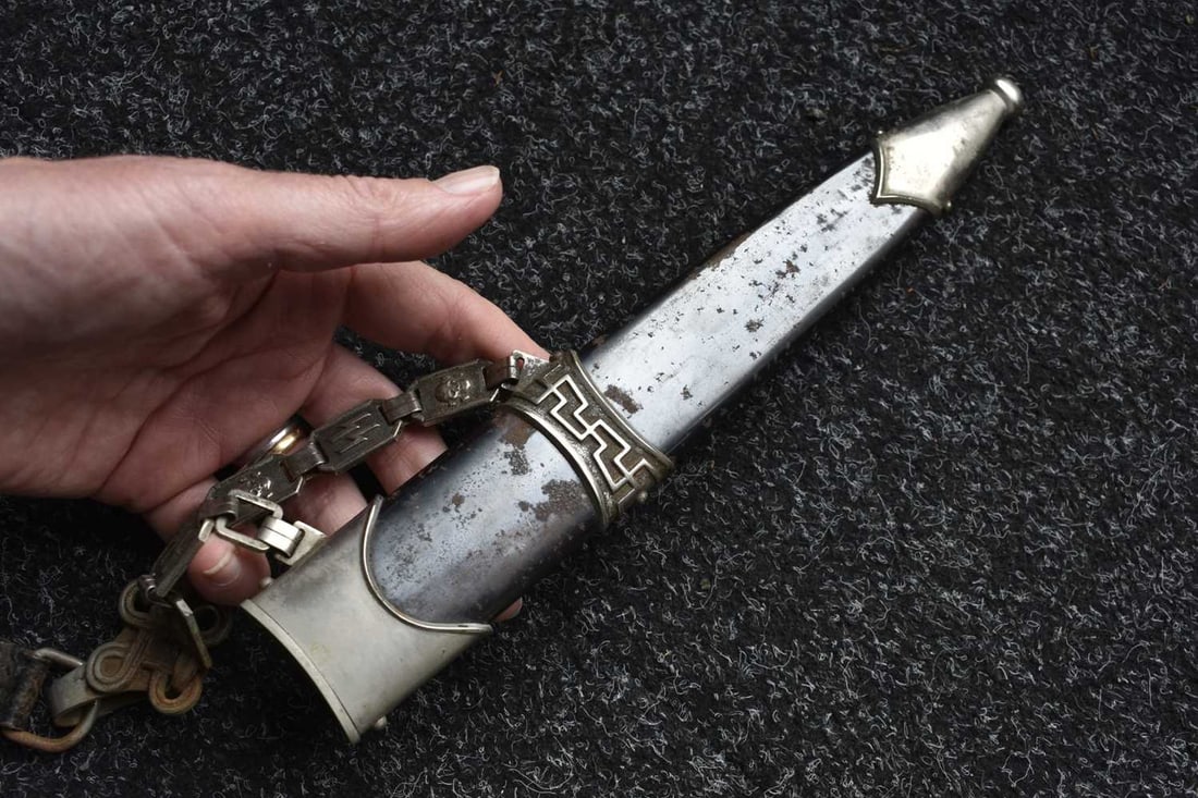 A COMPOSITE THIRD REICH MODEL 1936 SS CHAINED DAGGER, - 9
