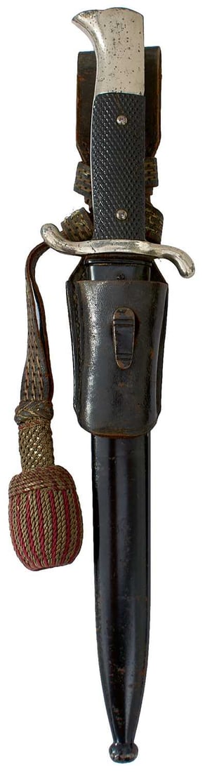 A THIRD REICH FIRE POLICE DRESS BAYONET, (1 of 10)