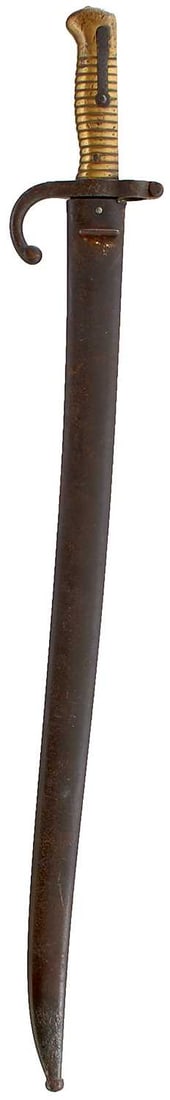 A FRENCH CHASSEPOT BAYONET, (1 of 2)