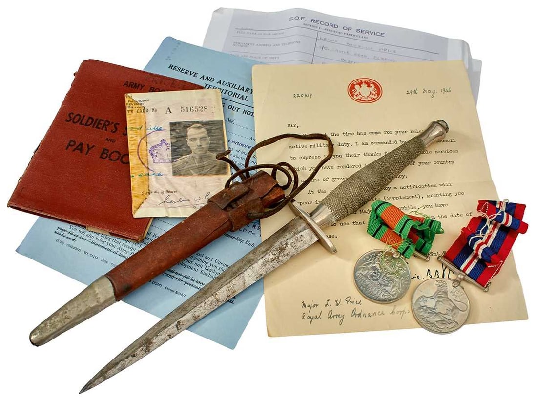 A VERY RARE SOE RELATED SECOND PATTERN FAIRBAIN SYKES COMMANDO DAGGER ARCHIVE, (1 of 20)