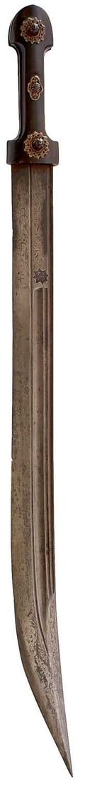 A 19TH CENTURY RUSSIAN OR GEORGIAN BALKAN KINDJAL, (1 of 11)