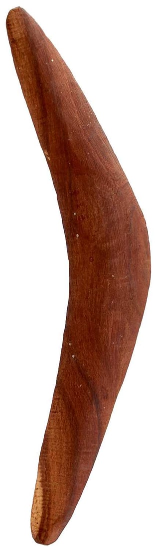 A BRACE OF AUSTRALIAN BIRDING BOOMERANGS, (1 of 6)