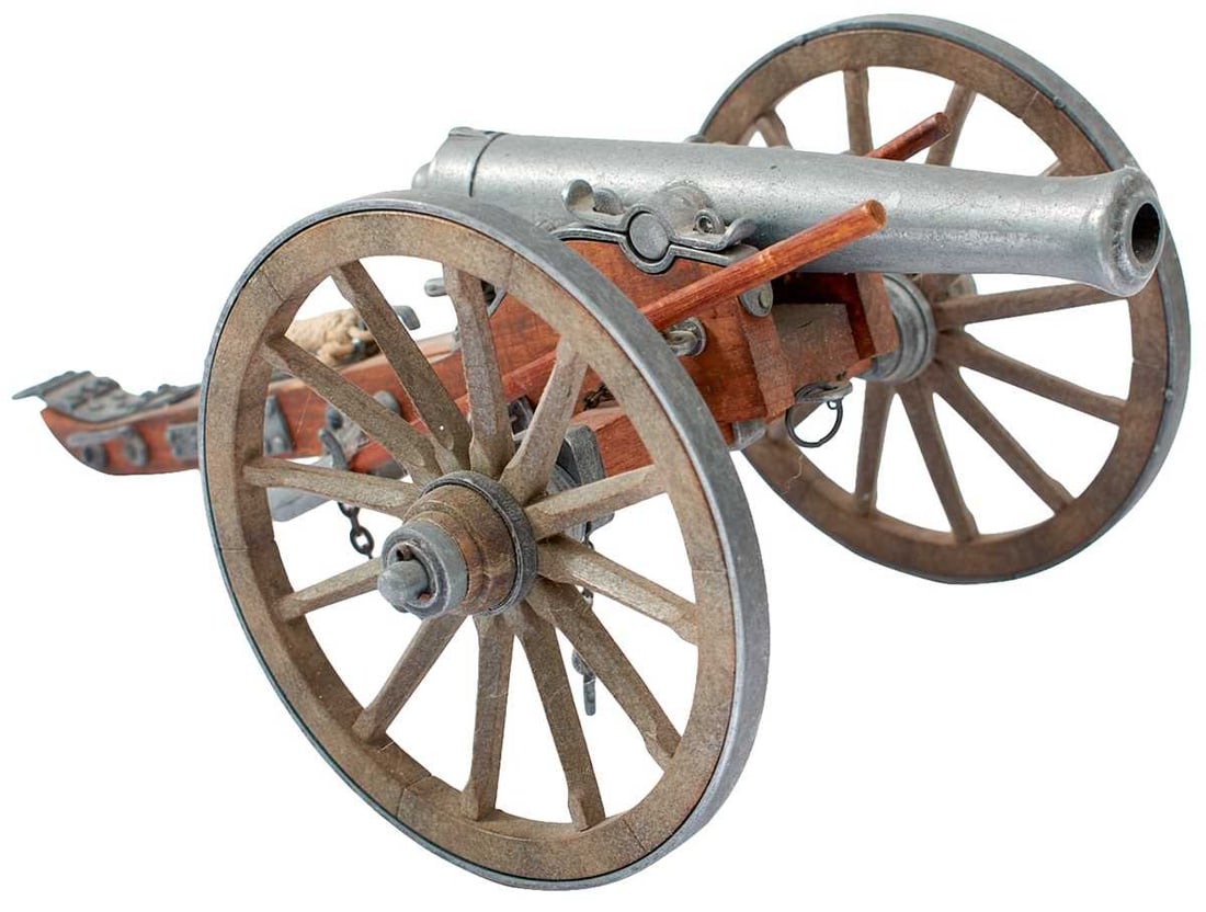 A MODEL FIELD CANNON, (1 of 5)