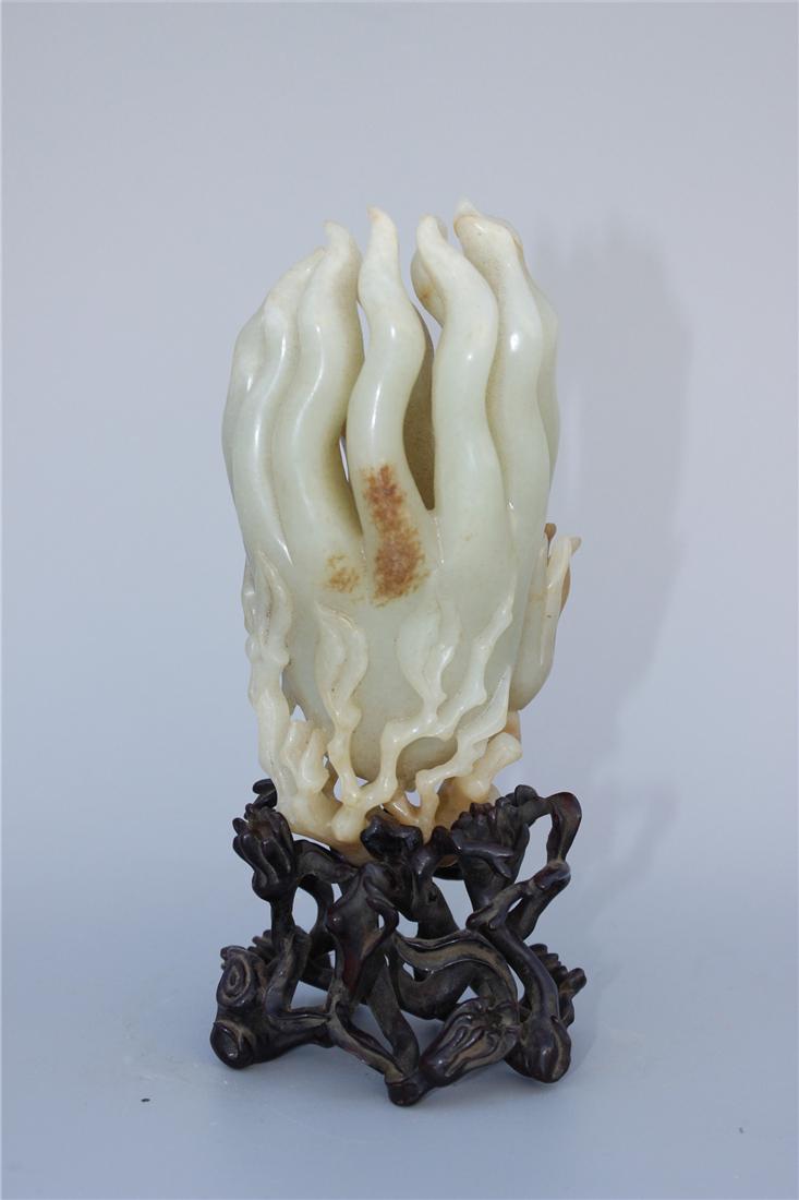 CHINESE JADE BERGAMOT ORNAMENT QING DYNASTY (1 of 6)