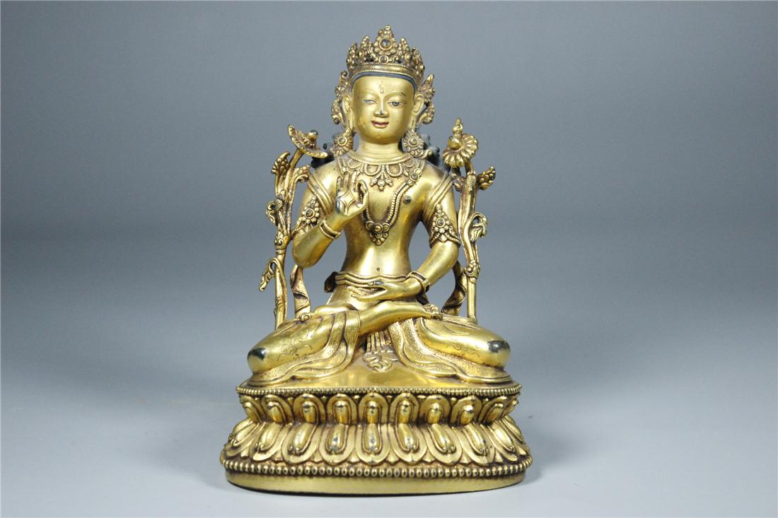 TIBET GILT BRONZE SHADSKSHARI 15TH CENTURY (1 of 5)