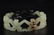 CHINESE WHITE CARVED JADE BRACELET MING DYNASTY - 4