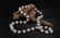 CHINESE WHITE JADE CARVED LOTUS SEED NECKLACE QING - 7
