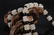 CHINESE WHITE JADE CARVED LOTUS SEED NECKLACE QING - 8