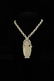 CHINESE WHITE JADE CARVED NECKLACE VASE PENDANT QING - 3