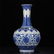 CHINESE BLUE AND WHITE PORCELAIN PAINTING FLOWER VASE