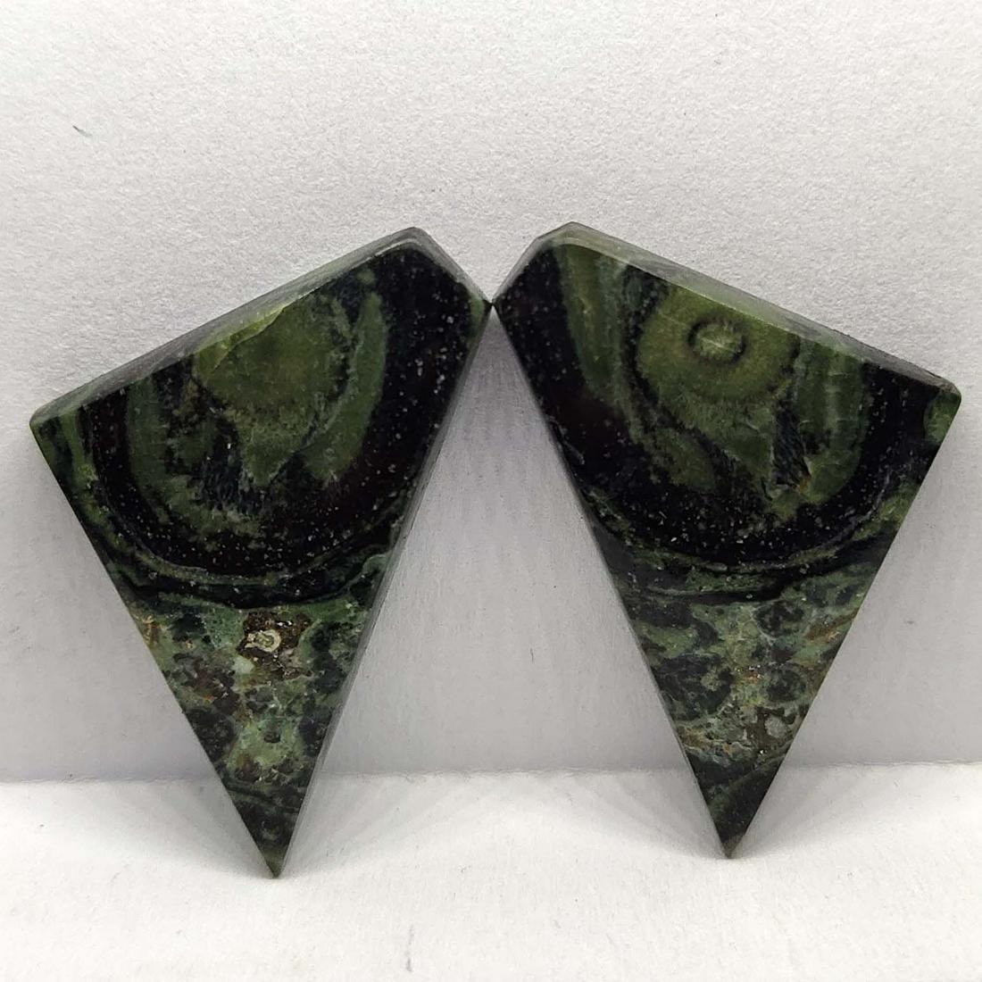 30.90 Ct Natural Star Galaxy Jasper Pair (1 of 4)