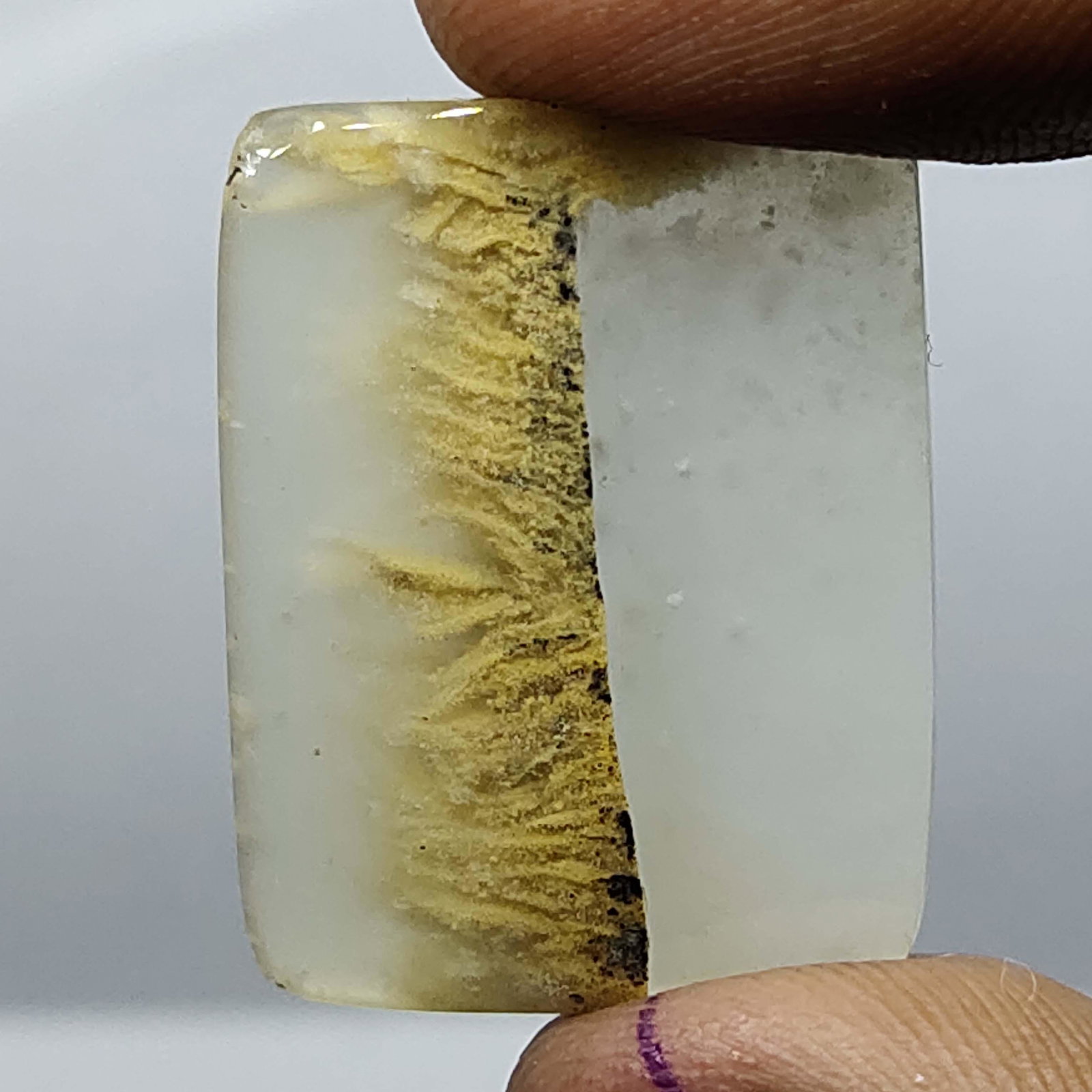 18.70 ct Natural Moss Agate: Natural Moss Agate with an exact weight is 18.70 ct.Top Quality stone