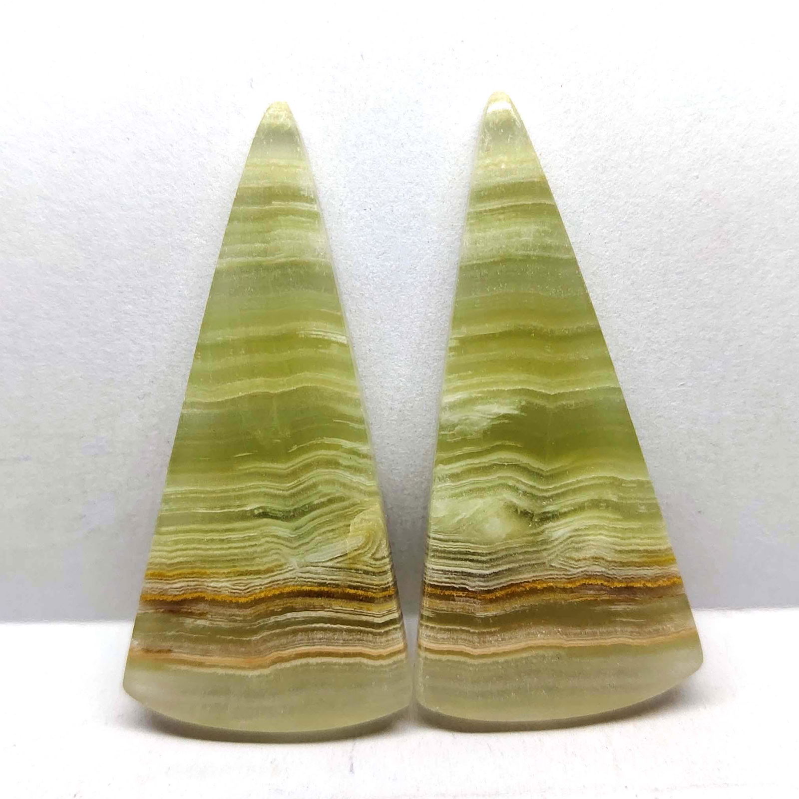 17.8/17.5 ct Natural Layer Agate Pair (1 of 2)