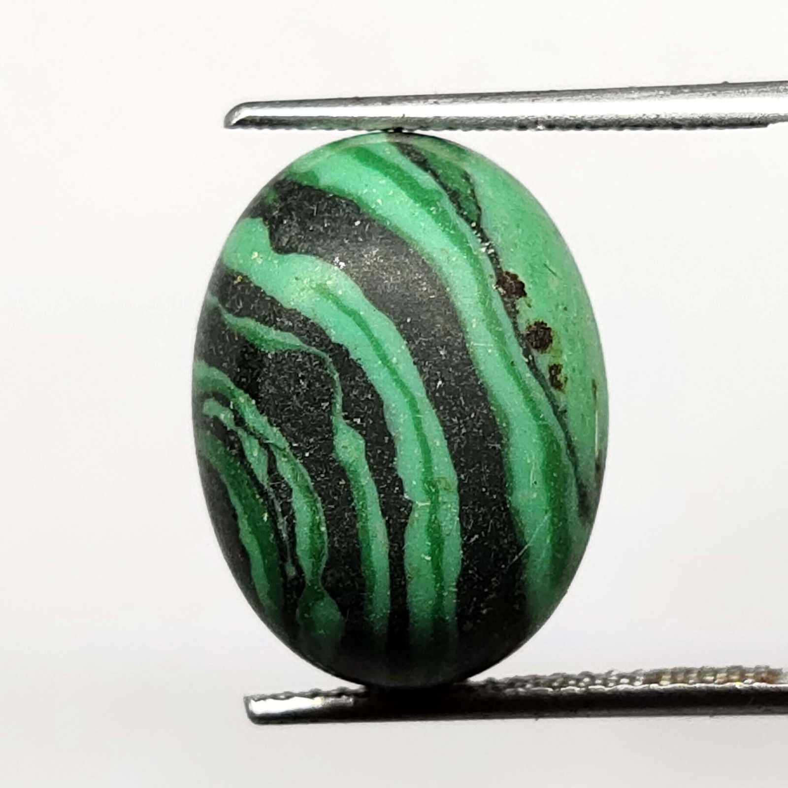 8.75 ct Natural Malachite: Natural Malachite with an exact weight is 8.75 ct.Top Quality stone