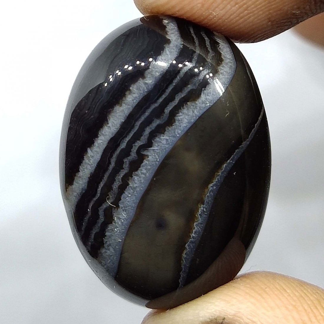 28.3 ct Natural Banded Agate (1 of 2)