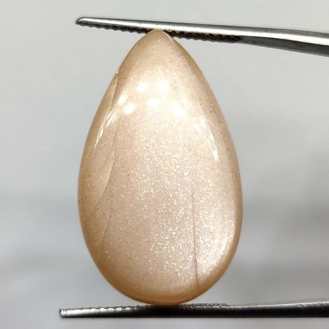 24.40 Ct Natural Peach Moonstone: Natural Peach Moonstone with an exact weight is 24.40 ct.AAA Quality stone