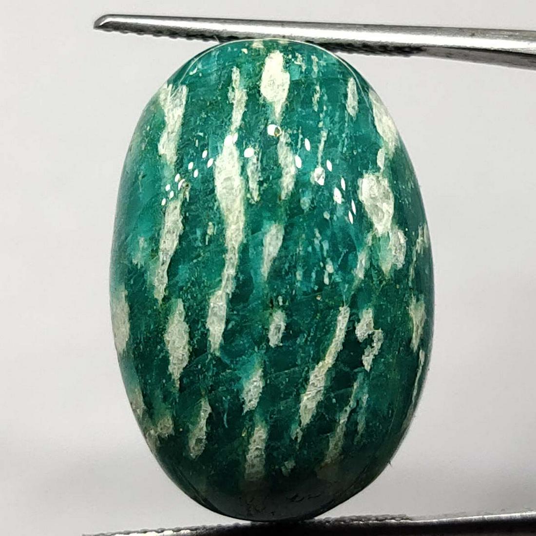 23.5 Ct Natural Green Amazonite: Natural Green Amazonite with an exact weight is 23.5 ct.AAA Quality stone