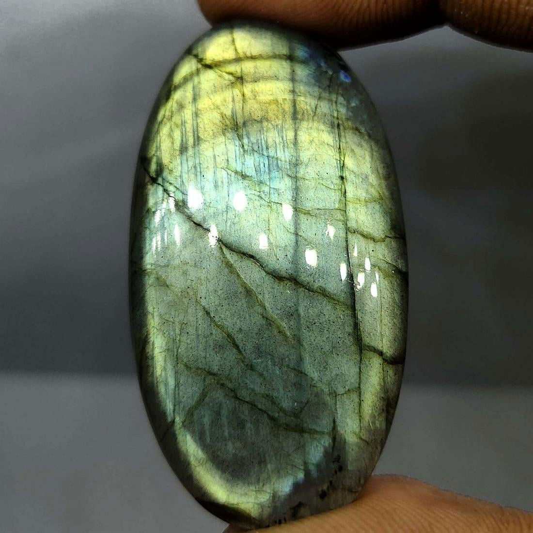 73.00 ct Natural Multi Labradorite: Natural Multi Labradorite with an exact weight is 73.00 ct.Top Quality stone