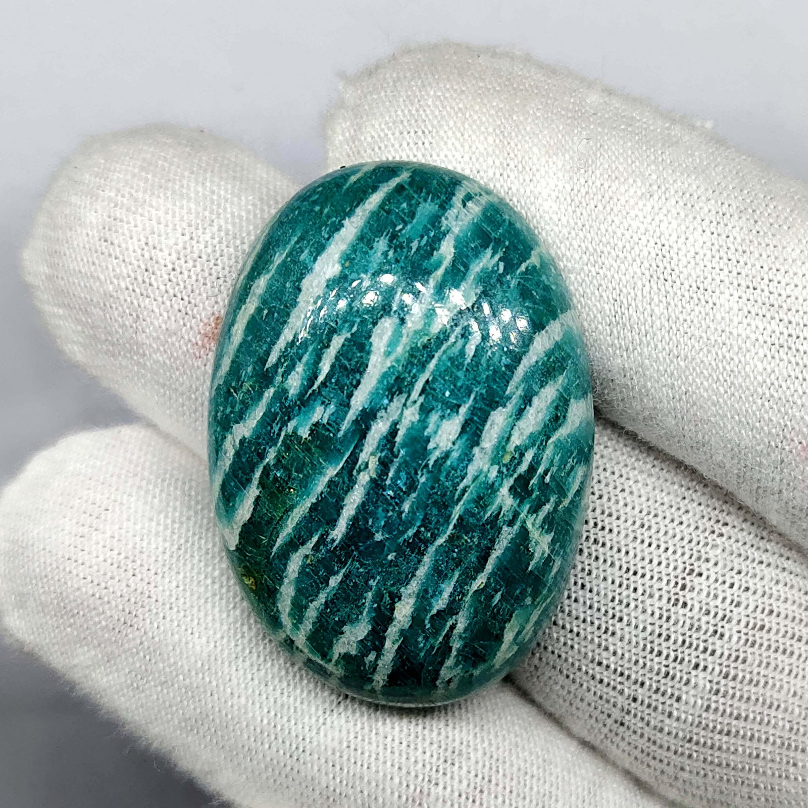 51.3 ct Natural Green Amazonite: Natural Green Amazonite with an exact weight is 51.3 ct.Top Quality stone