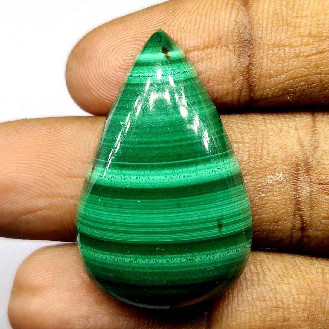 48.3 ct Natural Malachite: Natural Malachite with an exact weight is 48.3 ct.Top Quality stone