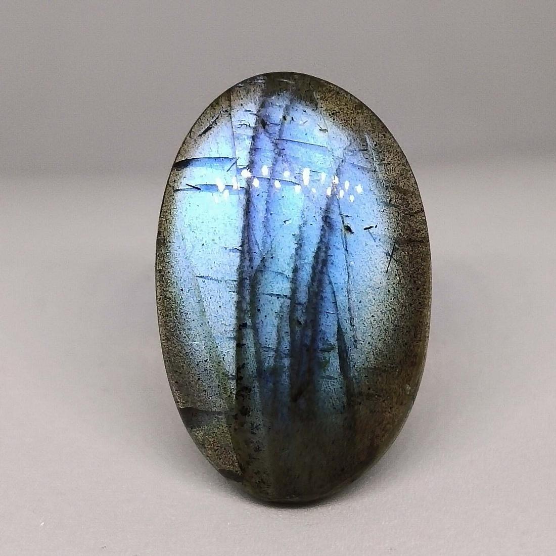 28.85 ct Natural Blue Labradorite: Natural Blue Labradorite with an exact weight is 28.85 ct.Top Quality stone