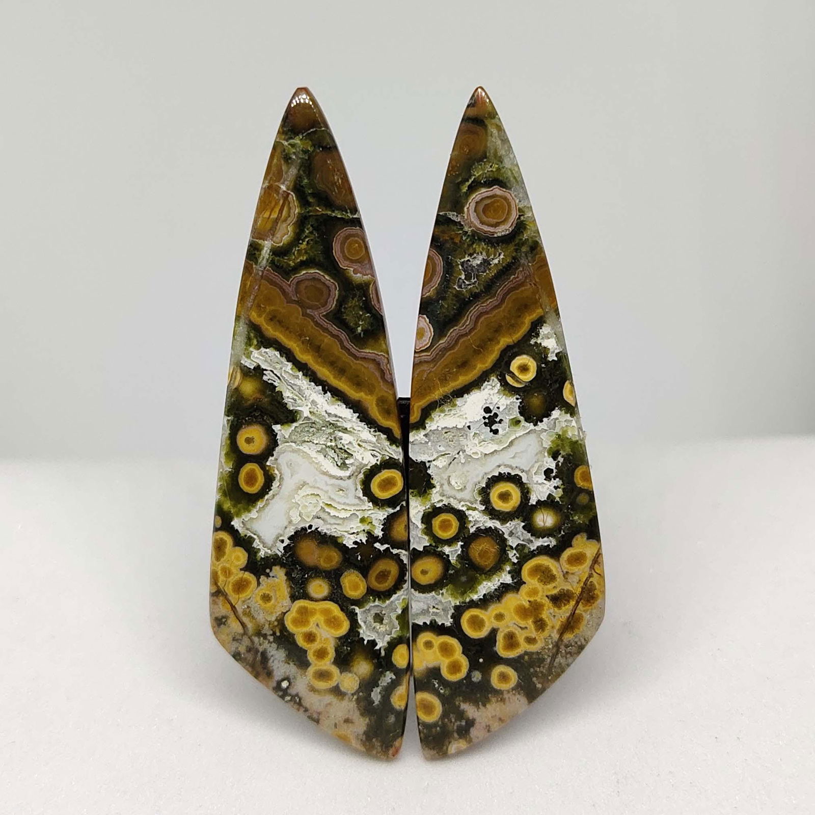 35.85 ct Natural Ocean Jasper Pair (1 of 2)