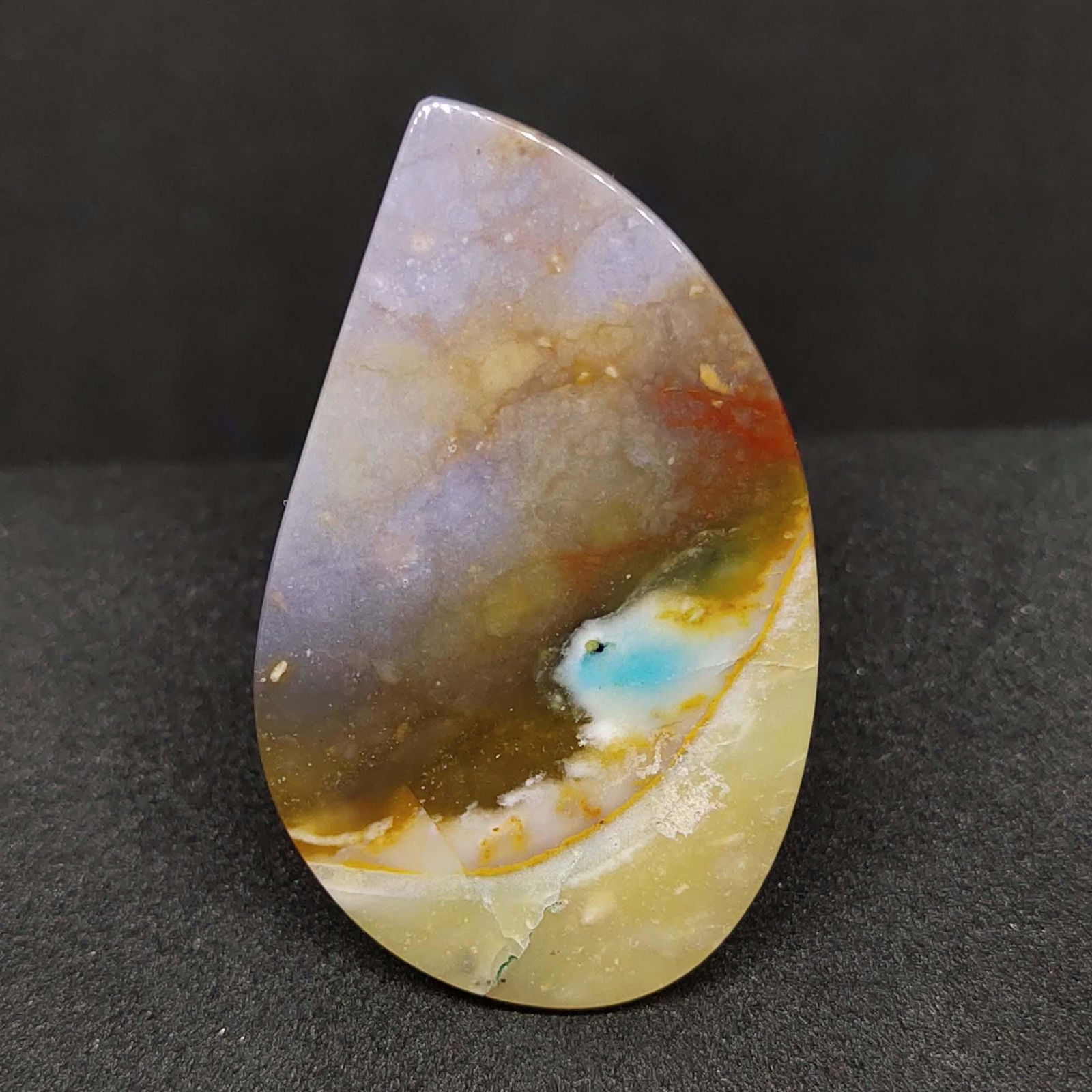 40.15 ct  Natural Blue Opalized Wood (1 of 3)