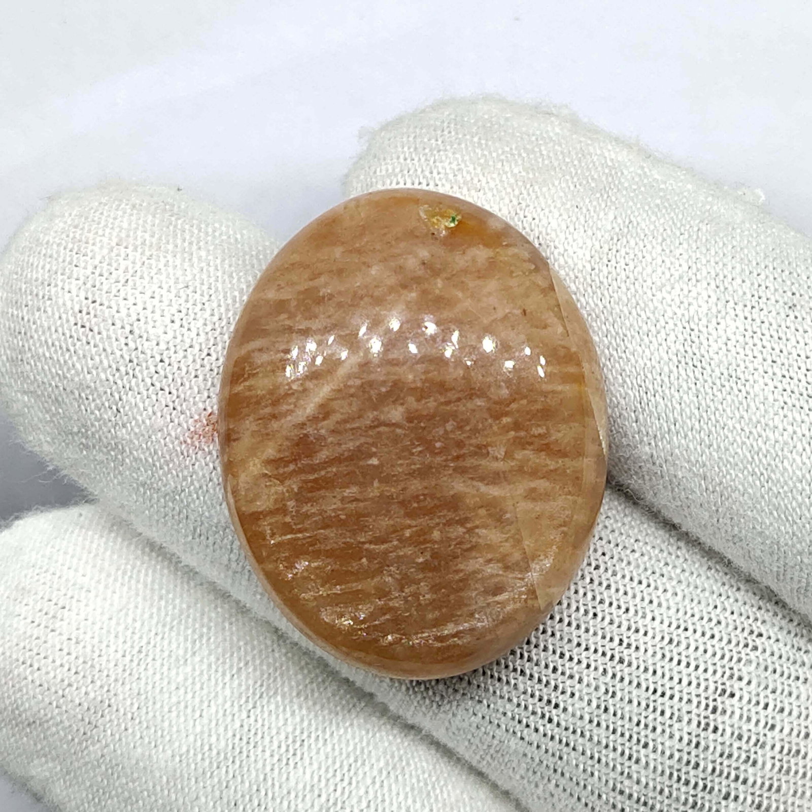 31.65 ct Natural Peach Amazonite (1 of 2)