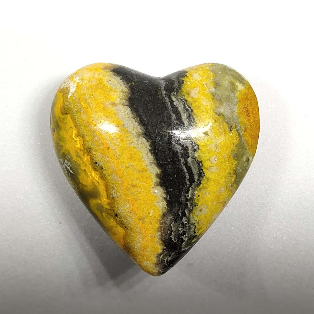 46.00 ct Natural Bumble Bee Jasper Heart Shape (1 of 2)