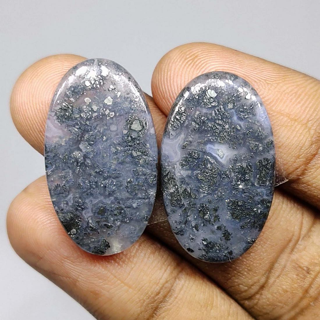 15.4 ct Natural Marcasite Pair: Natural Marcasite Pair with an exact weight is 15.4 ct.Top Quality stone
