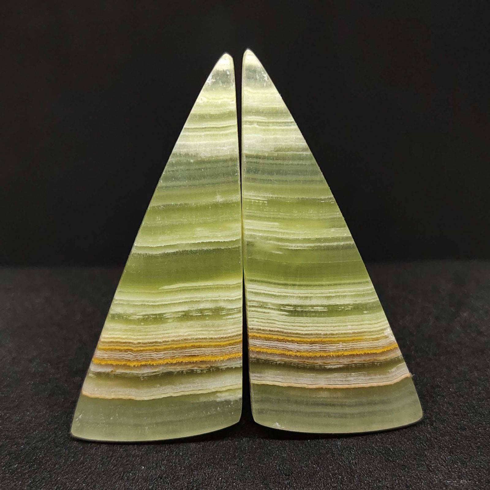 36.10 ct Natural Layer Agate Pair (1 of 2)