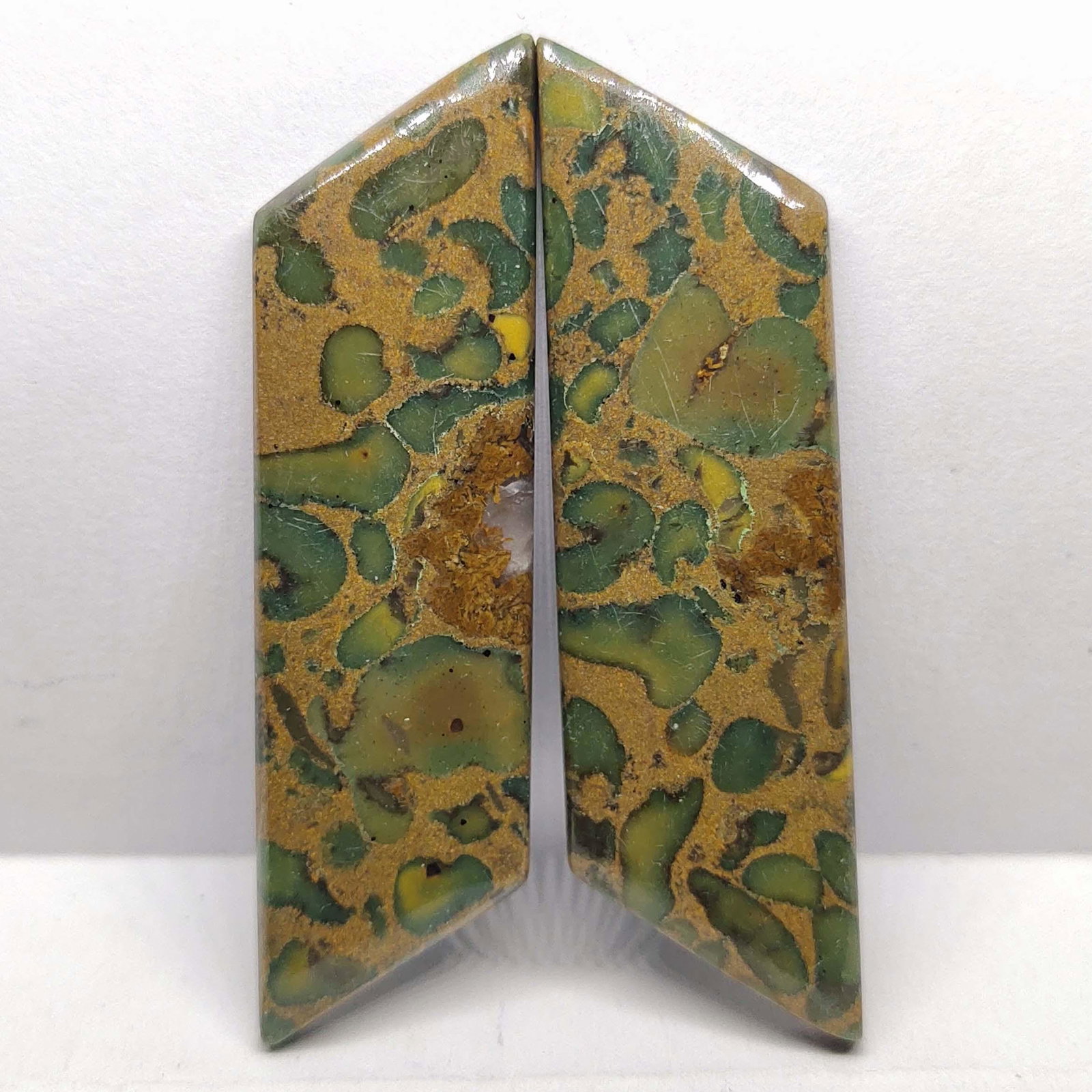 71.20 ct Natural Fruit Jasper Pair (1 of 2)