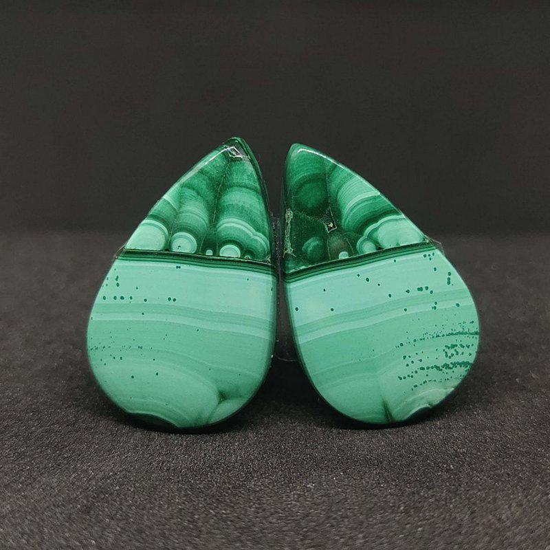39.15 ct Natural Malachite Pair (1 of 1)