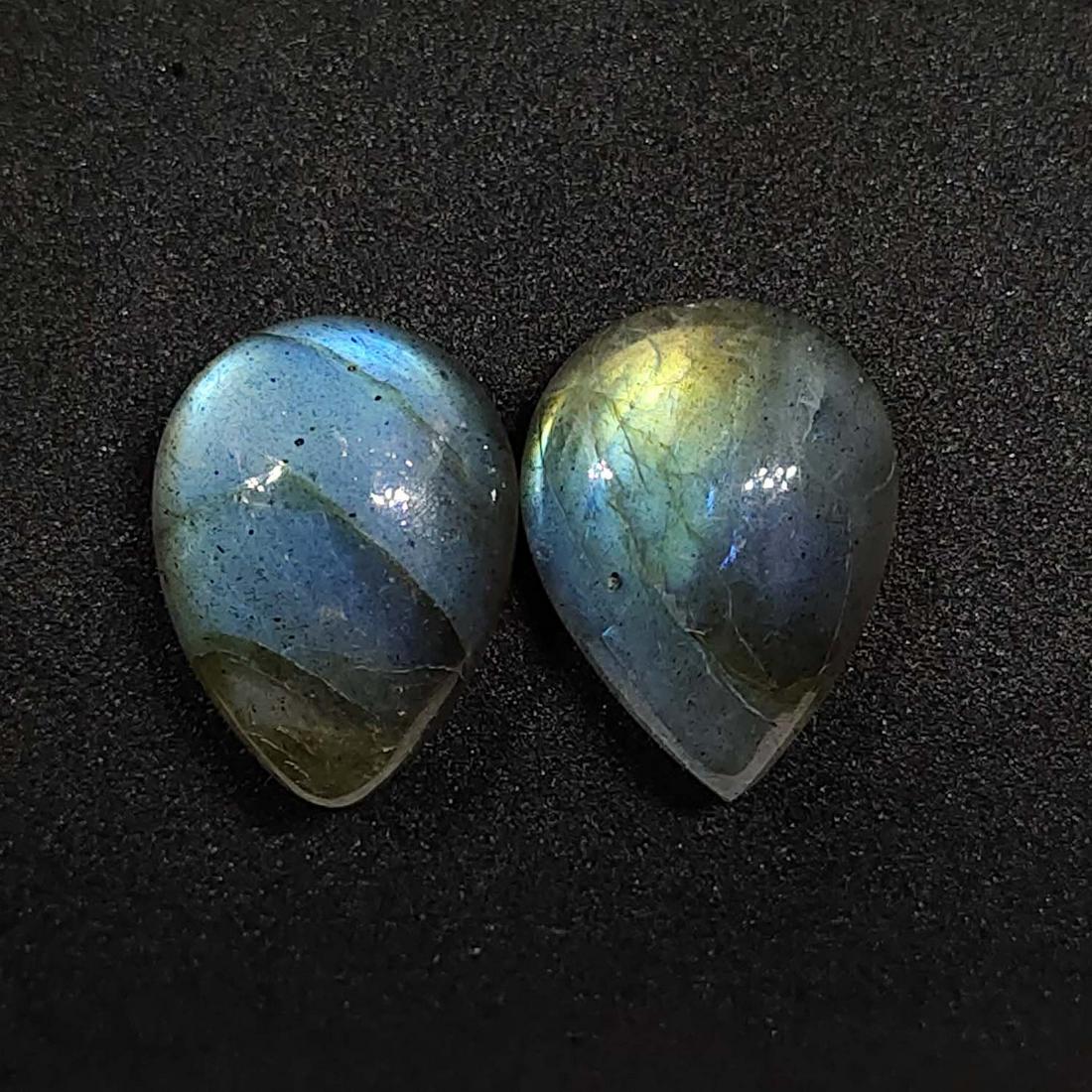 17.10 ct Natural Multi Labradorite Earrings Pair (1 of 2)