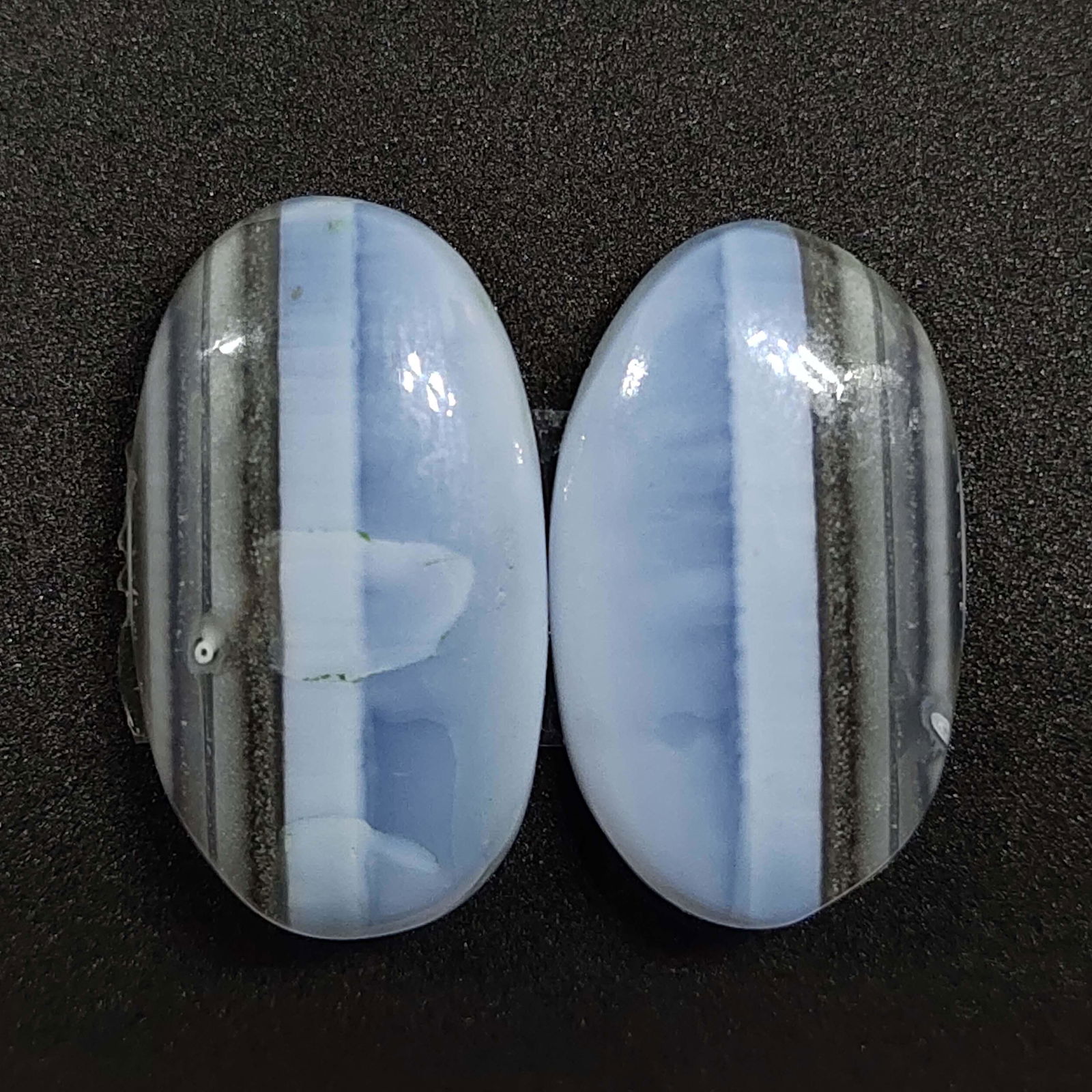 23.95 ct  Natural Blue Opal Pair (1 of 1)