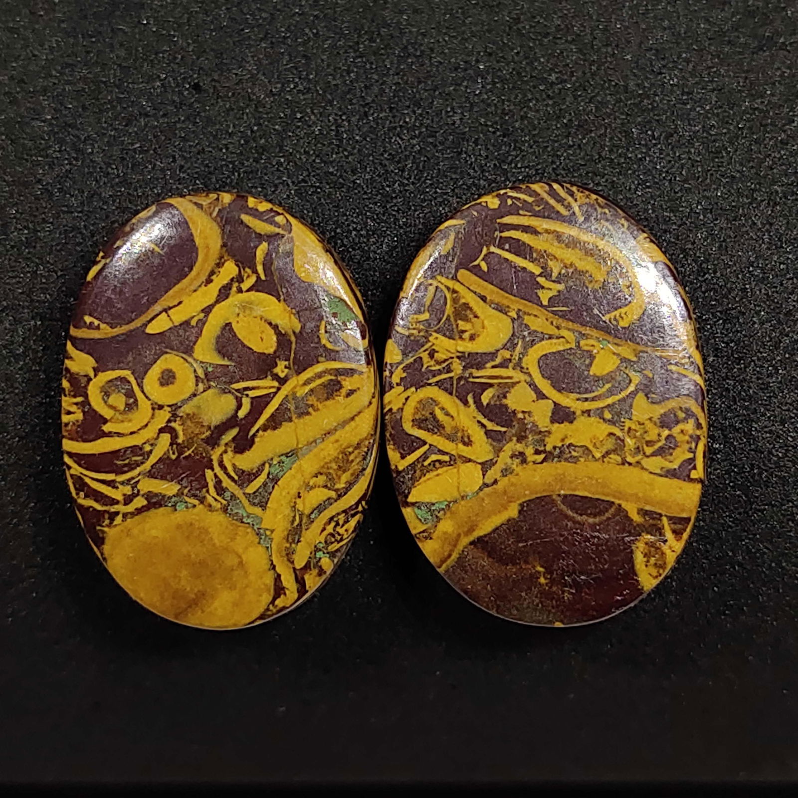 37.75 ct Natural Mariam Jasper Pair (1 of 2)