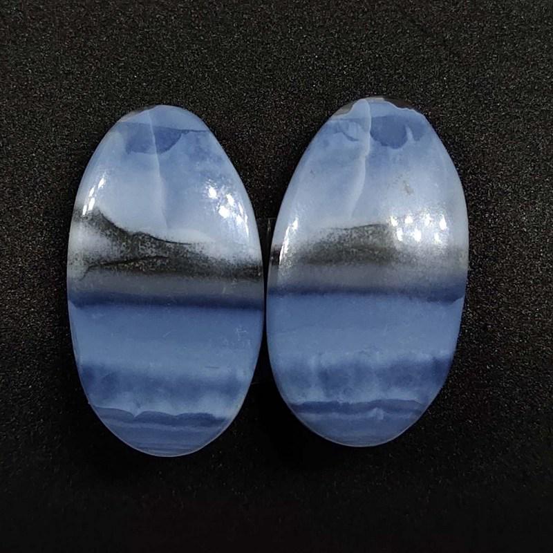 24.00 ct Natural Blue Opal Pair (1 of 1)